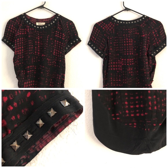 Isabel Marant Etoile Trash Rouge Silk Dress Sz. 1 - Picture 13 of 16